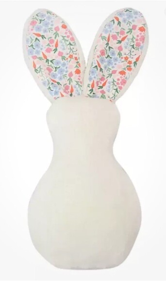 NWT Target Bullseye Playground Easter Spring Bunny shaped Pillow - Picture 2 of 6